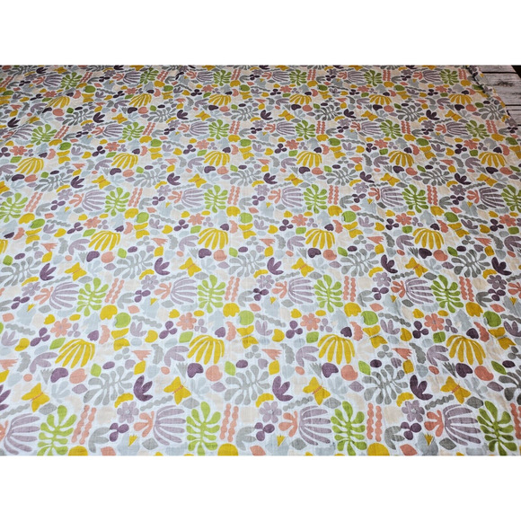 West Elm Kids Baby Girls Swaddle Blanket Organic Cotton Colorful Lightweight‎ - Picture 6 of 7